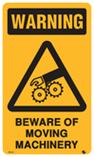Warning - Beware of Moving Machinery